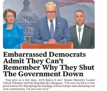 Best of the Babylon Bee: Embarrassed Dems say they can’t remember why they shut government down