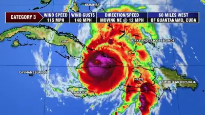 Hurricane Melissa makes landfall in eastern Cuba as a Category 3 storm