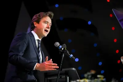 Denver Mayor Mike Johnston calls for “learned hopefulness” on homelessness, housing, other challenges