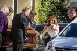 Beloved Simi Valley woman murdered in driveway with doctor husband is laid to rest